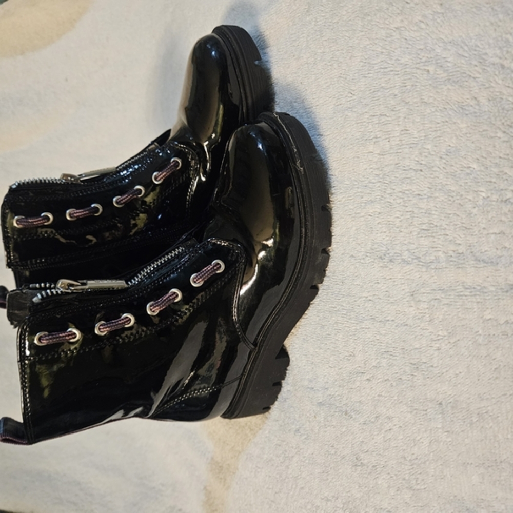 DKNY Little Girls Ava Speed Moto Boots sz 13